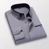 Chemises décontractées pour hommes 8XL 7XL Chemises à manches longues en coton d'été / Homme Slim Fit Printemps Revers Business Dress Shirt Tops Marque Vêtements 230227