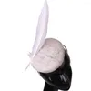 Kopfbedeckungen, 4-lagig, Sinamay, modisch, für Damen, Fascinator, Hut, Heaband, Damen, Cocktail-Kopfbedeckung, Hochzeit, Kirche, Rennen, Tee, Haarschmuck