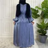 Abbigliamento etnico Limited Abaya islamico Hijab Tacchino musulmano da donna Abito lungo in raso Arabo marocchino Caftano per matrimoni Takchita