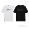 2023 Summer Men's T-shirts Lanvins Designer Short Sleeve Crewneck Tees Fashion Casual Mens and Women's Premium Cotton Quick Dry Sports t Shirts 0n4t