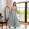 Vêtements ethniques Caftan Hijab Abaya Dubaï Arabe Musulman Ensembles Robe Deux Pièces Robes De Soirée Femmes Robe Femme Musulmane Eid Islam