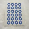 Present Wrap 10mm Royal Blue Glitter Paper Hole förstärkningar Etikettklistermärke Bindemedel