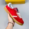 Designer Laarzen Klassieke Vintage Mannen Sneakers Vrouwen Zeemleer Casual Schoenen Demping PU Latex Zool Luxe Co-branded Sport Letter Print Ronde Neus Mixer Clour