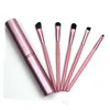 Makeup Brushes 5 Pcs Travel Portable Set Professional Eye Shadow Eyeliner Cosmetic Brush Eyebrow Lip Make Up Tool Drop Delivery Heal Dhhwg