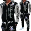 Мужские спортивные костюмы Zogaa Мужская куртка и брюки Alphabet Print Sportswear костюм 230227
