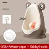 Seat Covers Baby Boy Potty Training Seat Frog Children's Pot Wall-Mounted Urinal for Boys Portable Toilets Connectable Water Pipe 230227