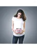 Koszule damskie nie jedz nasiona arbuza koszulka macierzyńska Koszulka ciąży krótkiego rękawu dla kobiet w ciąży Ropa Mujer