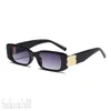 Lunettes de soleil pour hommes bleus b lunettes de soleil design de luxe lettre noire nuances extérieures lunette de soleil rectangle mode lunettes de soleil surdimensionnées femmes aaaaa PJ025 C23