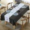 Table Cloth Modern Printing Rectangular Tablecloths Dining Cover For Kitchen Tablecloth Waterproof Oil-Proof