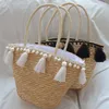 Duffel Bags Womens Waist Bag Hand-woven Tassel Decoration Fashion Shoulder Holiday Travel Tote Sac Kids Pography Props