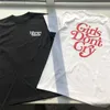 メンズTシャツの女の子は泣かない人間で作られたTシャツの男性女性綿ベストブラックホワイトレター印刷カジュアルTシャツトップティー