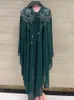 Roupas étnicas Restas muçulmanas senhoras abaya vestidos africanos para mulheres verão chiffon pérola longa vestido maxi tradicional plus size 230227