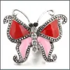 car dvr Clasps Hooks Rhinestone Gadget Butterfly 18Mm Snap Button Clasp Charms For Snaps Diy Jewelry Findings Suppliers Gift Drop Delivery Dhjqg