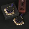 Boucles d'oreilles pendantes luxe Boho gland perle évider 2023 femmes Orecchini bijoux dames rétro fleur Jhumka gitane