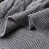 Chandails pour femmes Modishdutti femmes hiver chaud col roulé pull tricoté décontracté solide pull femme gris pulls 230227