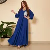 Ethnic Clothing Arabic Dresses For Women Jalabiya Embroidered Moroccan Caftan Abaya Turkey 2023 Dubai Muslim Long Sleeve Kaftan Maxi Dress