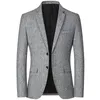 Мужские костюмы Blazers красивые весенние мужчины Slim Fit Casual Cust Backet