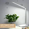 Table Lamps LED Desk Lamp Foldable Reading With Wireless Charger USB Charging Port 5 Lighting Modes 10 Brightness Levels Touch