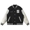 Giacche da uomo Hip Hop Casual Cappotto da baseball Uomo American Letter Asciugamano Giacca ricamata Slim Fit Coppia Uniforme da baseball Bomber Giacche Top 230227