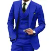 Mäns kostymer grå män passar brudgummen tuxedos groomsman blazer man affär prom terno masculino dräkt homme 3pcs (jacka byxor väst)