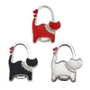 Cat Shaped Purse Bag Holder Hooks & Rails Safer Gift Shining Hanger Portable Handbag Hook Metal Foldable