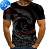 Maglietta grafica da uomo Moda 3 Magliette digitali Ragazzi Casual Stampa geometrica Ipnosi visiva Modello irregolare Top Eur Taglie forti XXS-5XL2