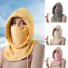 Bandanas Soft Face Cover Hood Lavable Hat Fadeless Lace-up Keep Warm