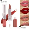 Rossetto Teayason 12 colori Doublehead Long Lasting Labiales Nude e tazza antiaderente opaca naturale per labbra Trucco Drop Delivery Salute Dhgjk