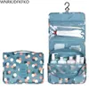 Storage Bags Hanging Travel Cosmetic Bag Women Zipper Makeup Bags Polyester High Capacity Makeup Case Handbag Organizer Storage Wash Bag Y2302