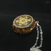 Hänghalsband orgonit halsband Sri Yantra Quantum Natural Crystal Tiger Eye Stone Charm Gift för män