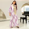 Etniska kläder broderier Dubai Turkiet Bomull Abaya för muslimska kvinnor 2023 Jacquard under femme Saudiarabien Evening Dress Kaftan Marockan