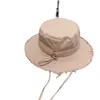 2023 Casquette Bob Hattar med bred brätte Designer Bucket Hat för kvinnor Frayed Cap jac