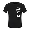 DSQ Phantom Schildkröte 2022SS Neue Mens Designer T-shirt Pariser Mode Tshirts Sommer DSQ Muster T-Shirt Männliche Top Qualität 100% Baumwolle Tops 158319