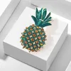 Broches Doux Alliage Strass Plante Fruit Ananas Pour Femmes Costume Pull Veste Col Bouton De Manchette Accessoires