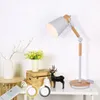 Tafellampen Eye Care Study Bureau Lamp Zitkamer Slaapkamer Nordic Hedendaags Korte Korte Echt Wood Creative Wooden Licht