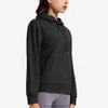 Designer ALS Sports Jacket Dames herfst en wintertraining Yoga Long Fitness Suite Top Hooded Sweater