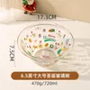 Bowls Christmas Themed Tableware Household Salad Noodle Bowl Fruit For Multicooker Cute Transparent Kitchen