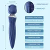 360 ° AV -vibrator Dual Head 10 Speed ​​Vibrating Anale Vibrator Nipple vagina MAASAGE Rose Clitoral Stimulator volwassen seks speelgoed