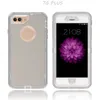 Transparent Mobile Phone Case for iphone 8 Plus 6 4.7 inch 6s 7plus 5.5 inch Soft TPU Hard PC Back Cover