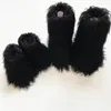 Boots Luxury Fur Women Round Toe Mongolian Shoes Snow 230227