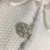 23SS Robes pour femmes Col en V Tricots Chemises Robe avec boutons en cristal de perles Filles Milan Runway Tweed Débardeur A-ligne à manches longues Robes de créateur Haut de gamme Pullover Shirt