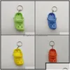 Other Arts And Crafts Key Rings Jewelry Custom 1Pc Cute 3D Mini Eva Beach Hole Little Croc Shoe Keychain Girl Gift Bag Accessories De Dhu8S