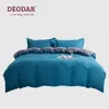 Sängkläder sätter deodar nordiska mode sängkläder set dubbelsidig fast färg hem textil täcke kit drottning/kungstorlek för dekoration sovrum 230227