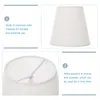 Lampes suspendues Abat-jour Abat-jour Cliplight Lustre Abat-jour de table Petit étage Tambour Tissu Tissu Remplacement Blanc Brun Forme d'étoile