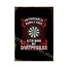 Jeu de fléchettes peinture artistique signe en étain Bullseye affiche en métal art mural moderne plaque de fer Bar Club café casino salle de jeux maison décor personnalisé taille 30X20 cm w02