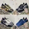 Designer plaid ongles chaussures plates net camouflage mode chaussures de sport flambant neuf rivet camouflage chaussures de course daim ongles styliste chaussures femmes hommes chaussures de sport