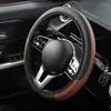 Steering Wheel Covers Car Anti-Slip PU Leather Protector Auto Accessoires Fit 37-38cm For