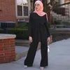 Pomoc ubrania etnicznego Mubarek Dubai Abaya Hidżab muzułmańska sukienka Kaftan Turkish Islam Ramadan Eid szatę femme ete Musulmane 2 sztuki zestaw 230227