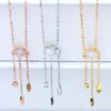 Chains Stainless Steel Necklace Chain Fashion Cute Female Pendant Jewelry Silver Colour Friend JewelryChains