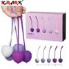 Yumurtalar/Mermiler 5 PCS/SET Akıllı Kegel Topları Vajinal Sıkıntı Egzersiz Kiti Kiraz Bolas Chinas Ben WA Vibratörler Seks Oyuncakları Kadın 230227